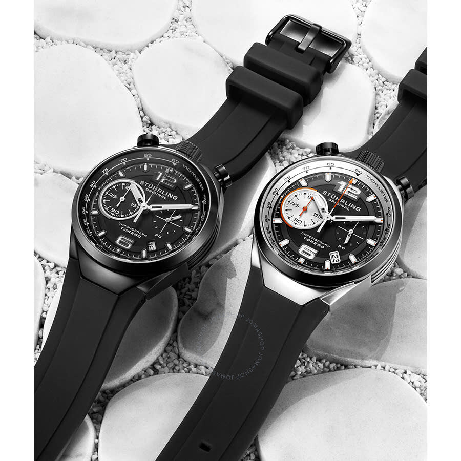 Stuhrling Original Monaco Quartz Black Dial Men's Watch M13539 - Dawson Watches #3