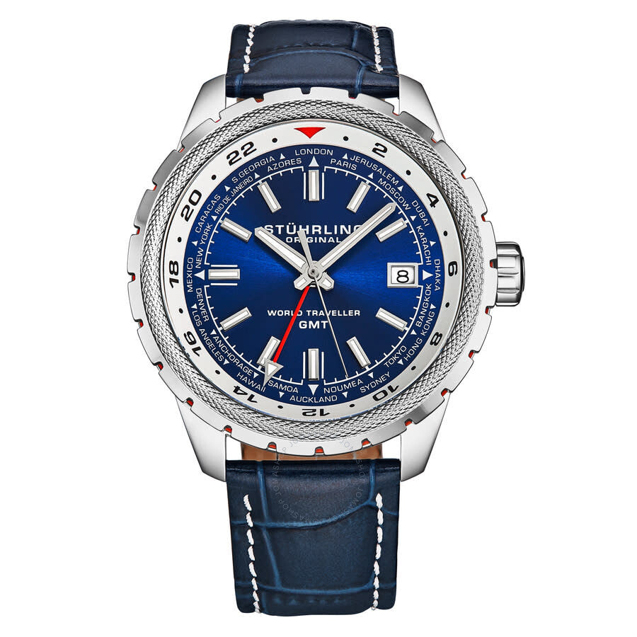 Stuhrling Original Monaco Quartz Blue Dial Men's Watch M18225 - Dawson Watches
