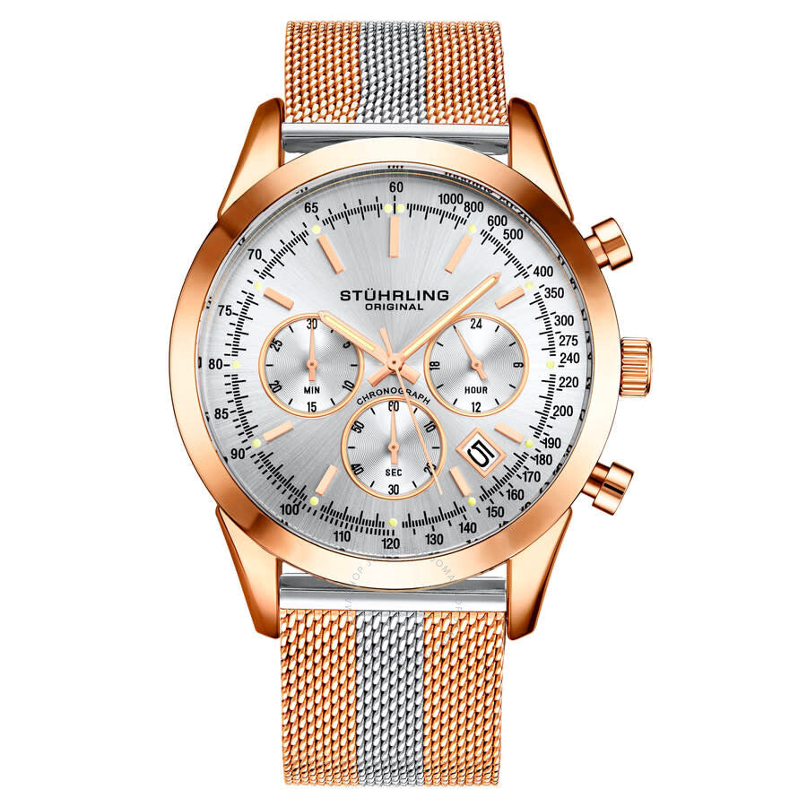 Stuhrling Original Monaco Silver-tone Dial Men's Watch M15859