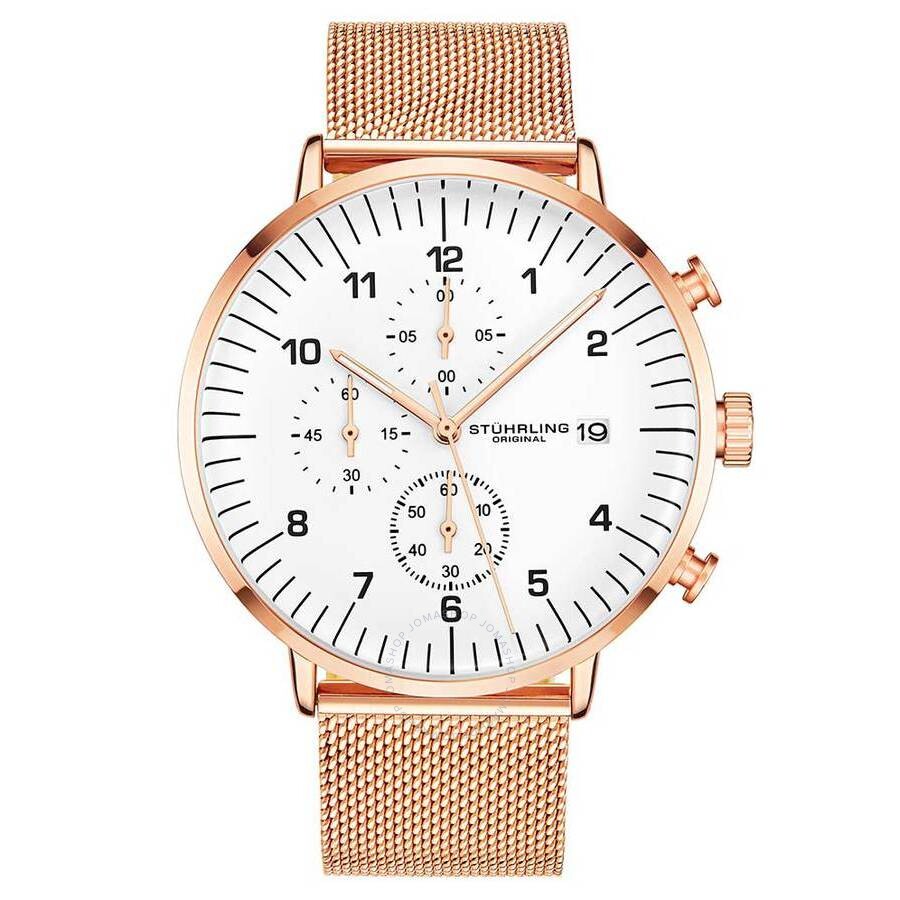 Stuhrling Original Monaco White Dial Men's Watch M15643 - The Watches Men & Co