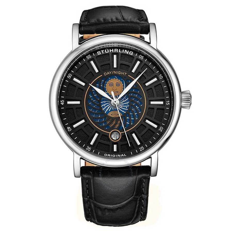 Stuhrling Original Symphony Black Dial Men's Watch M15531 - Dawson Watches
