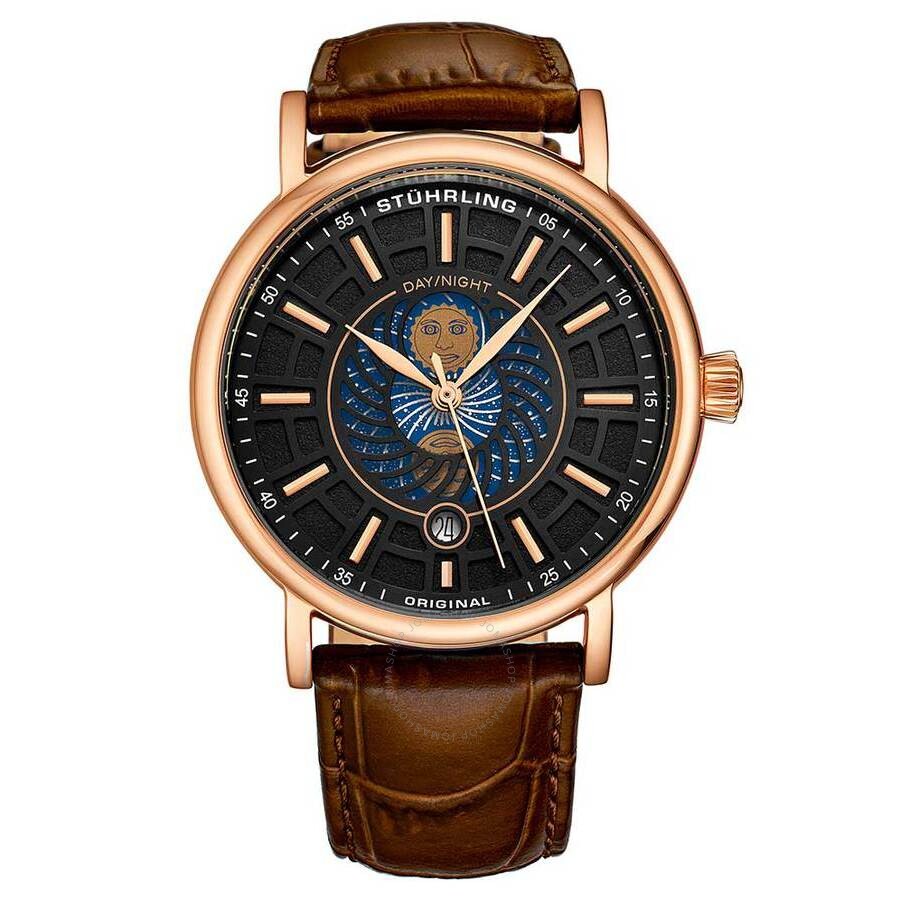 Stuhrling Original Symphony Black Dial Men's Watch M15534 - Dawson Watches