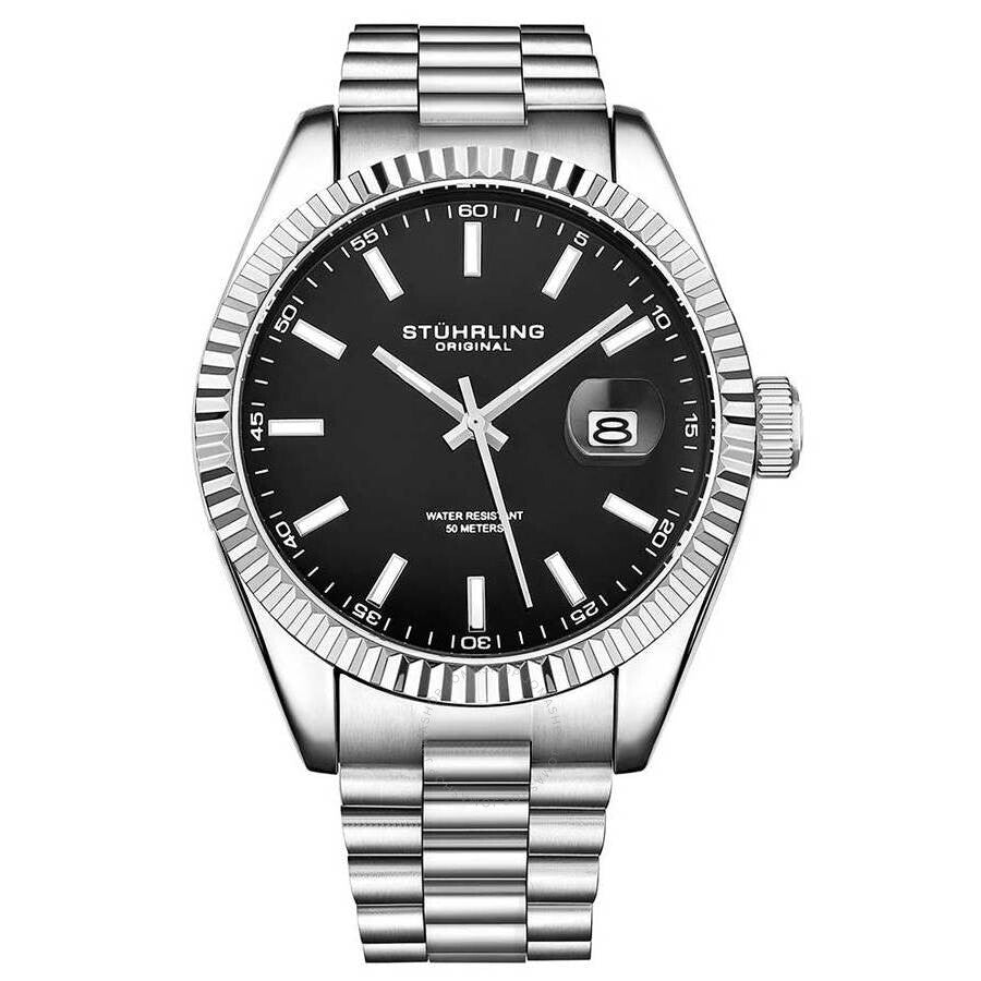 Stuhrling Original Symphony Black Dial Men's Watch M15692 - Dawson Watches