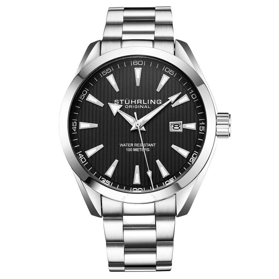 Stuhrling Original Symphony Black Dial Men's Watch M15788 - Dawson Watches