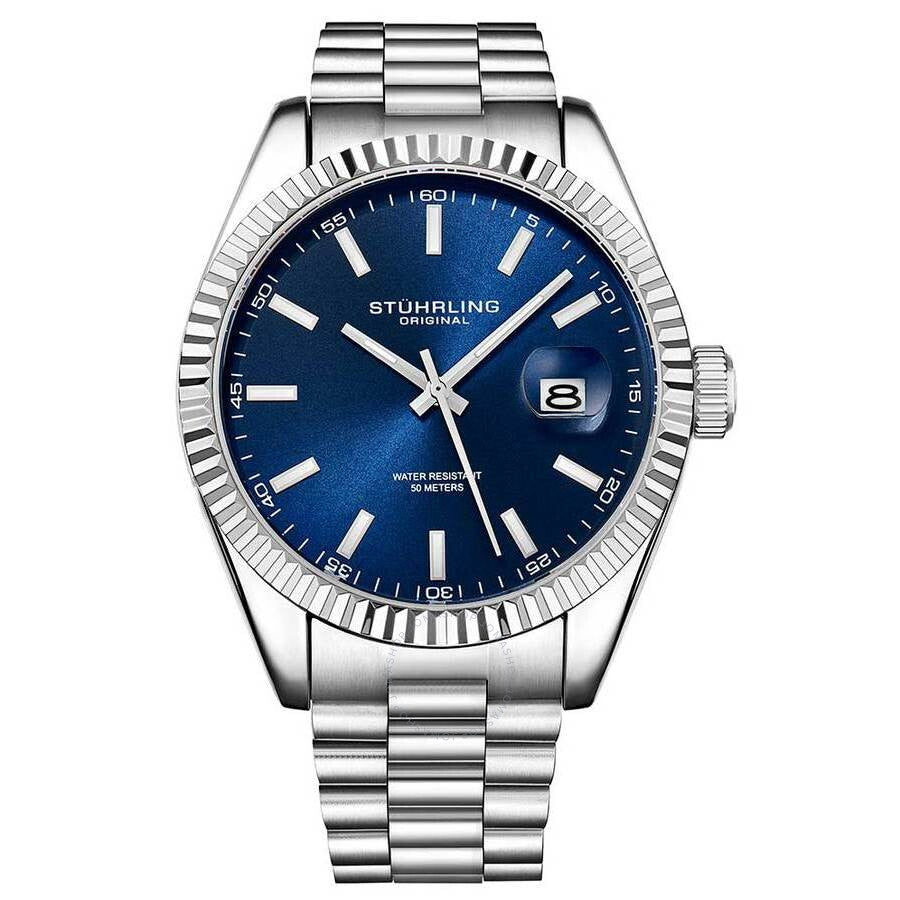 Stuhrling Original Symphony Blue Dial Men's Watch M15691 - Dawson Watches