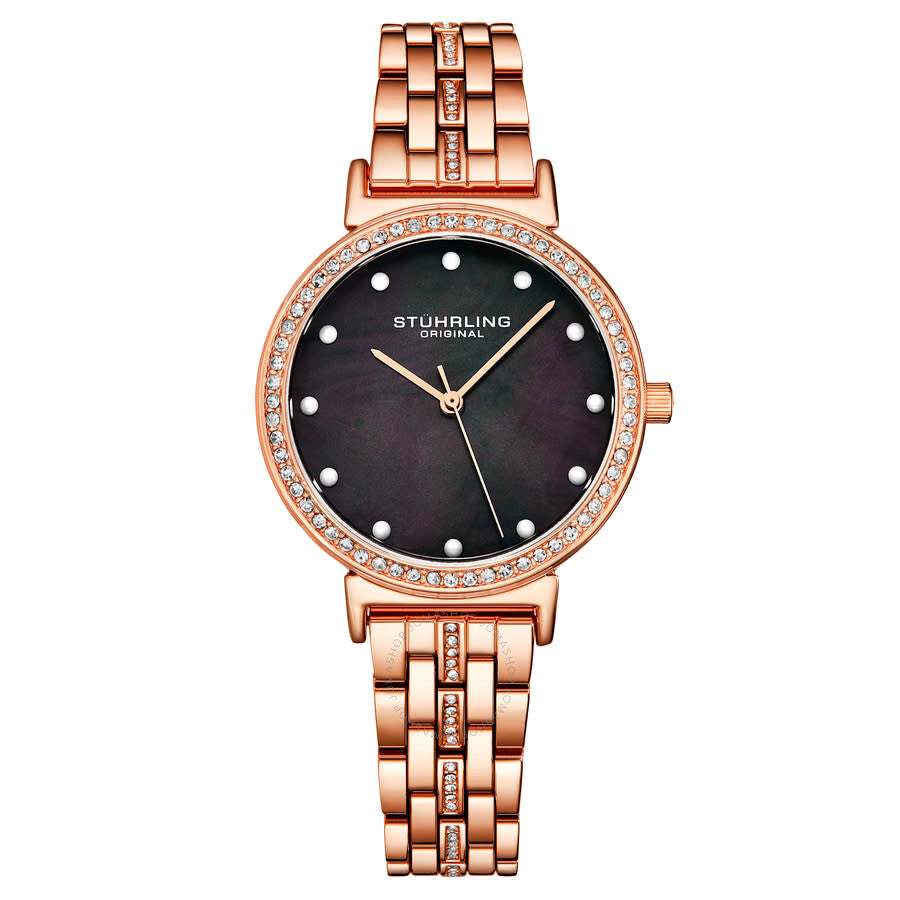 Stuhrling Original Symphony Quartz Black Dial Ladies Watch M16856 - Dawson Watches
