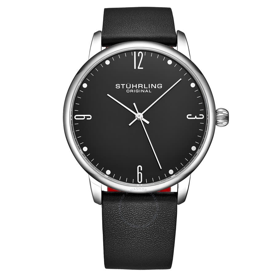 Stuhrling Original Symphony Quartz Black Dial Men's Watch M16825 - Dawson Watches