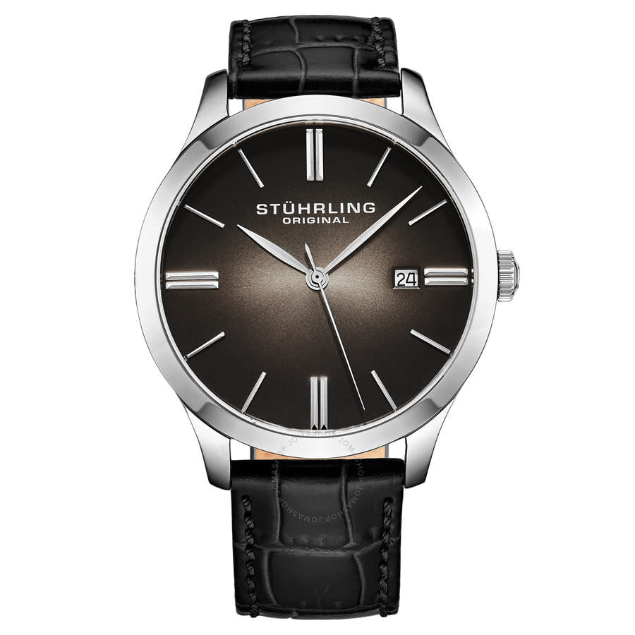 Stuhrling Original Symphony Quartz Black Dial Men's Watch M17015 - Dawson Watches