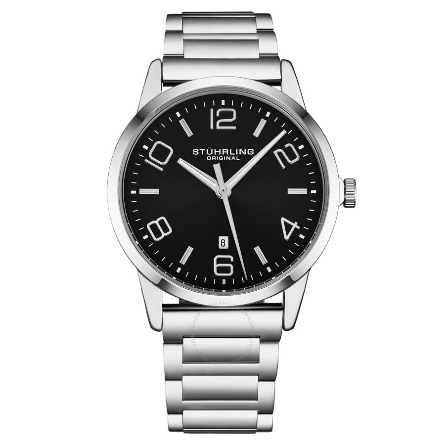 Stuhrling Original Symphony Quartz Black Dial Men's Watch M17209 - Dawson Watches