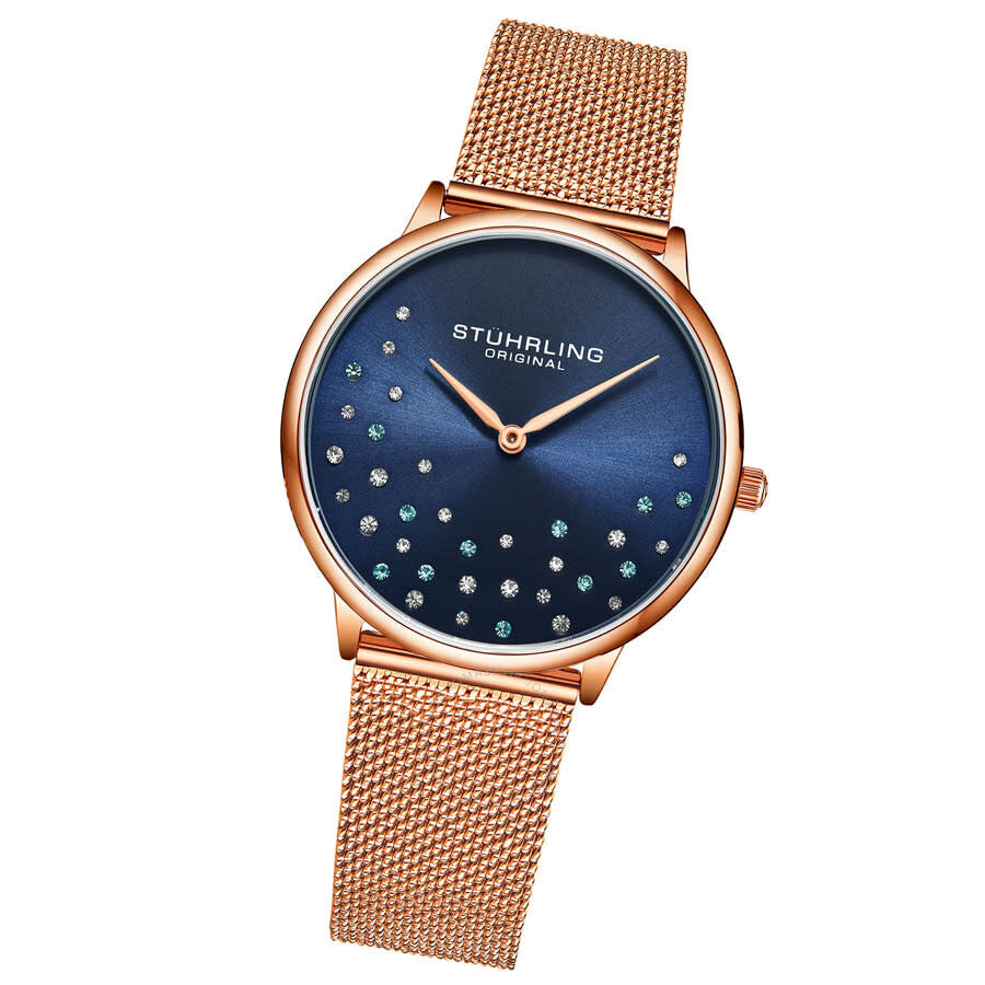 Stuhrling Original Symphony Quartz Blue Dial Ladies Watch M16760 - Dawson Watches #2