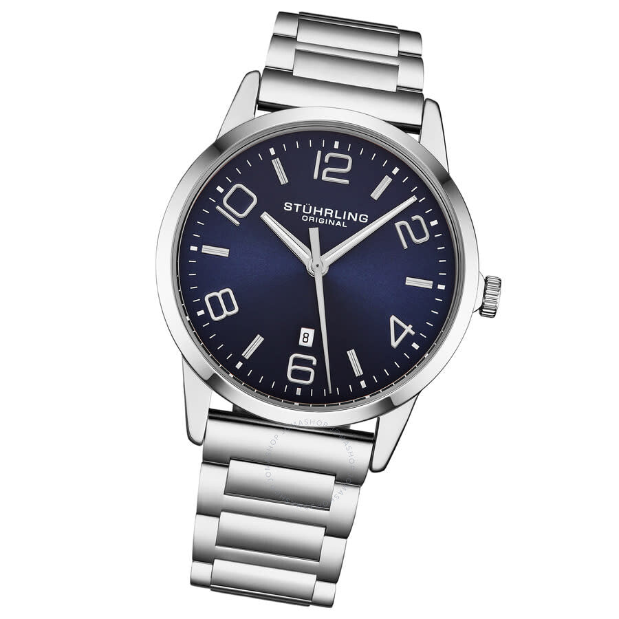 Stuhrling Original Symphony Quartz Blue Dial Men's Watch M17208 - The Watches Men & Co #2