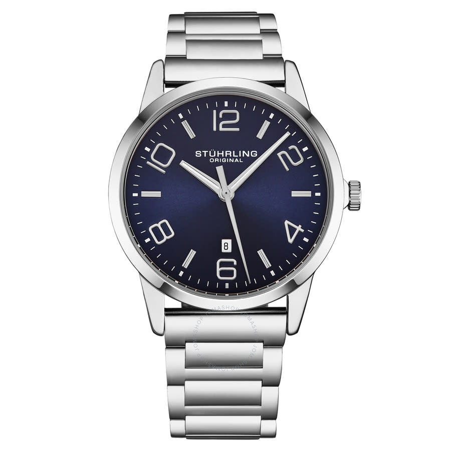 Stuhrling Original Symphony Quartz Blue Dial Men's Watch M17208 - Dawson Watches