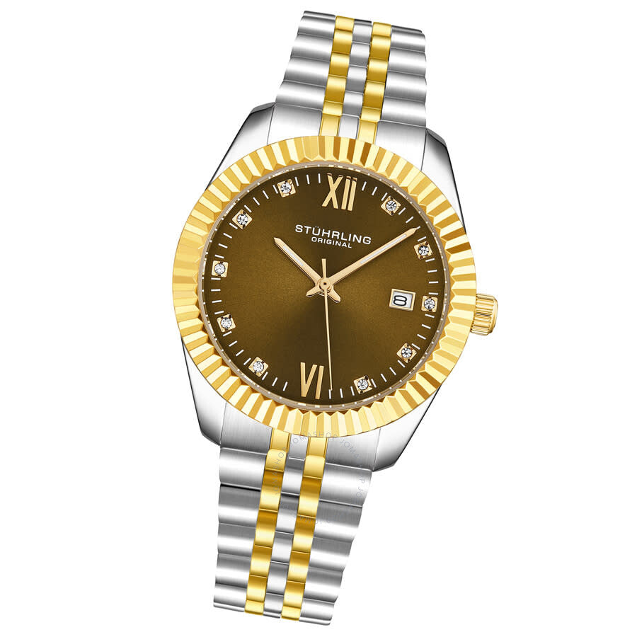 Stuhrling Original Symphony Quartz Green Dial Ladies Watch M17176 - Dawson Watches #2