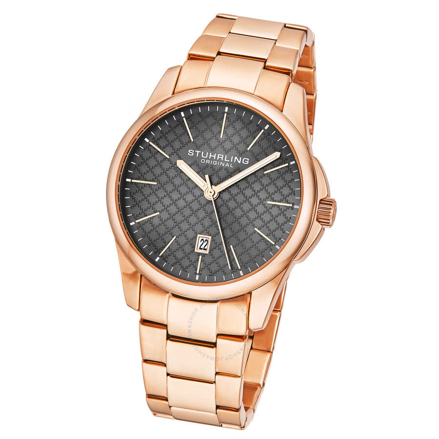 Stuhrling Original Symphony Quartz Grey Dial Men's Watch M17131 - Dawson Watches