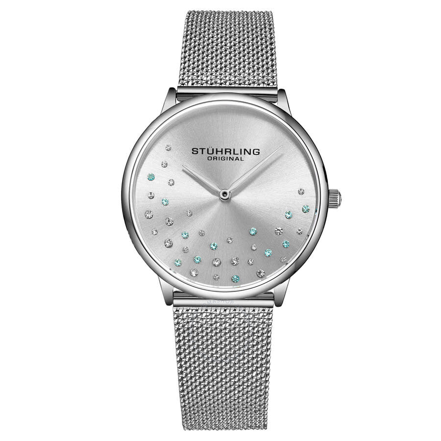 Stuhrling Original Symphony Quartz Silver Dial Ladies Watch M16773 - Dawson Watches