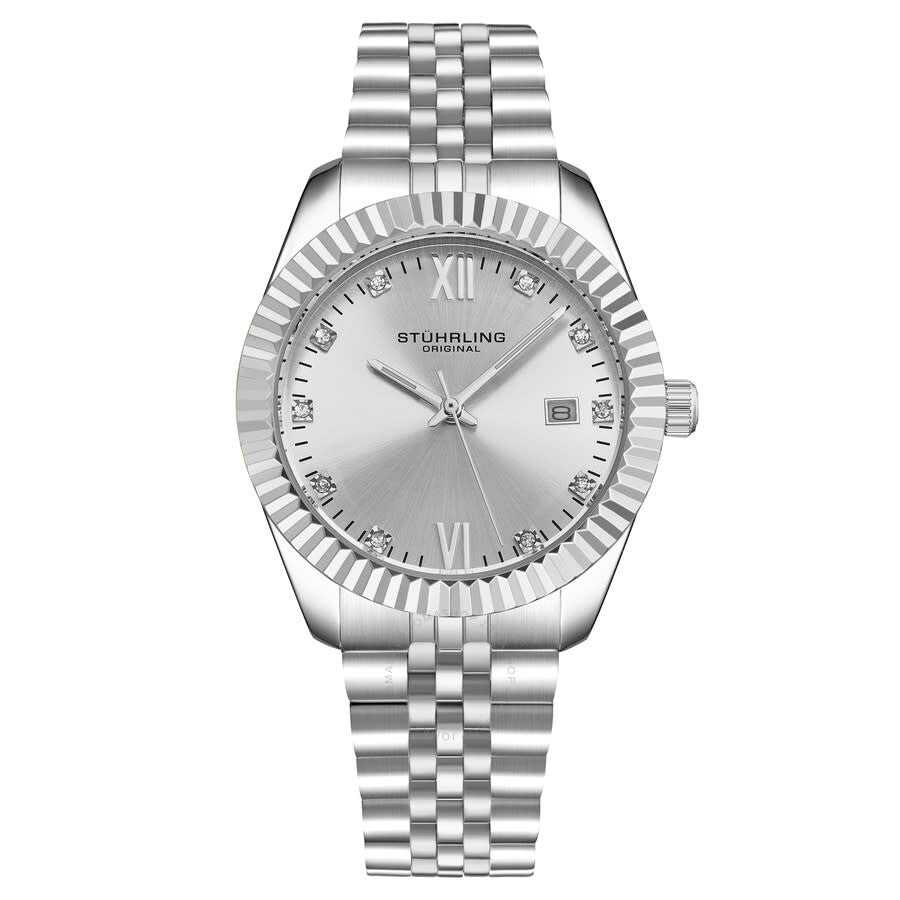 Stuhrling Original Symphony Quartz Silver Dial Ladies Watch M17180 - Dawson Watches