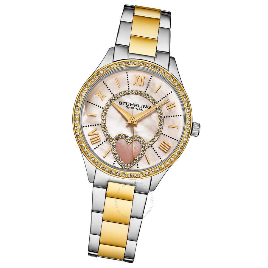 Stuhrling Original Symphony Quartz White Dial Ladies Watch M17175 - The Watches Men & Co #2