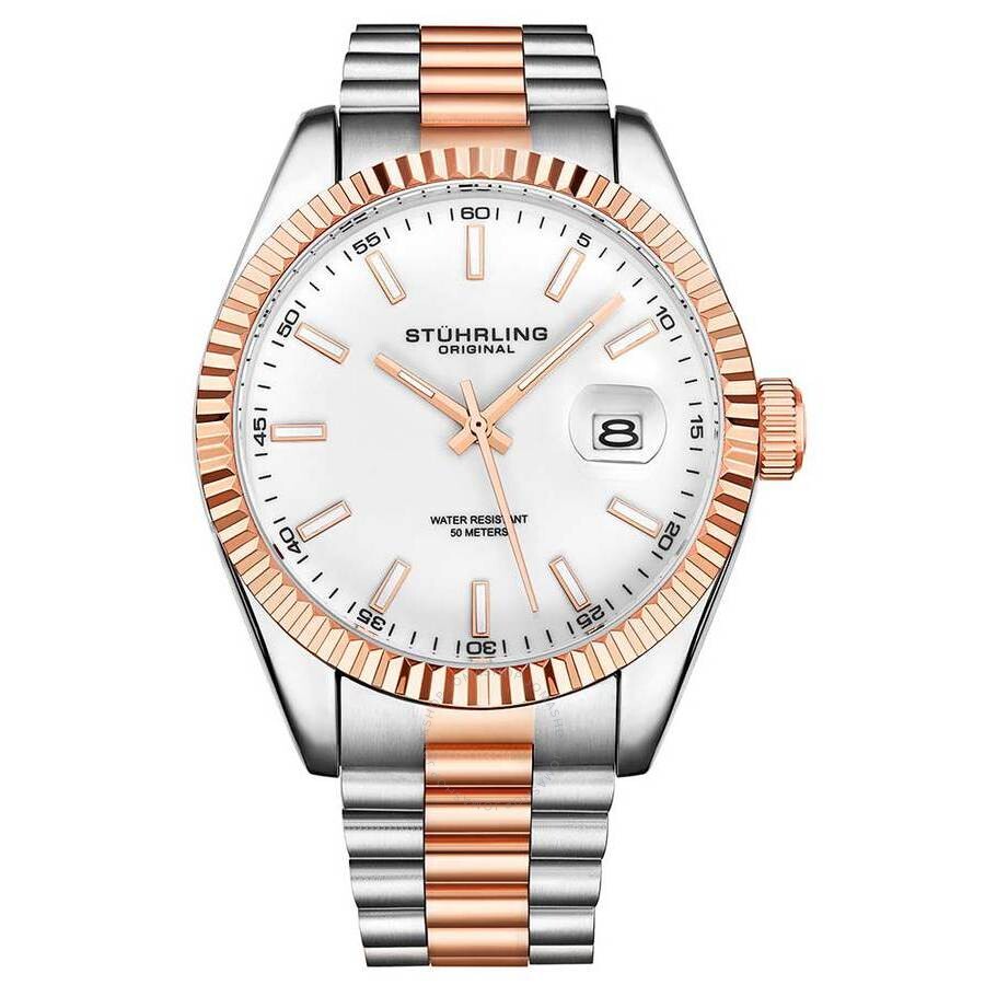 Stuhrling Original Symphony White Dial Men's Watch M15697 - Dawson Watches
