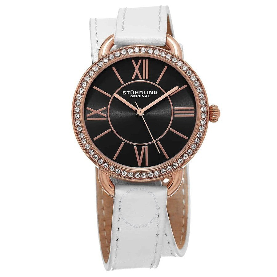 Stuhrling Original Vogue Black Dial Ladies Watch M15339 - Dawson Watches