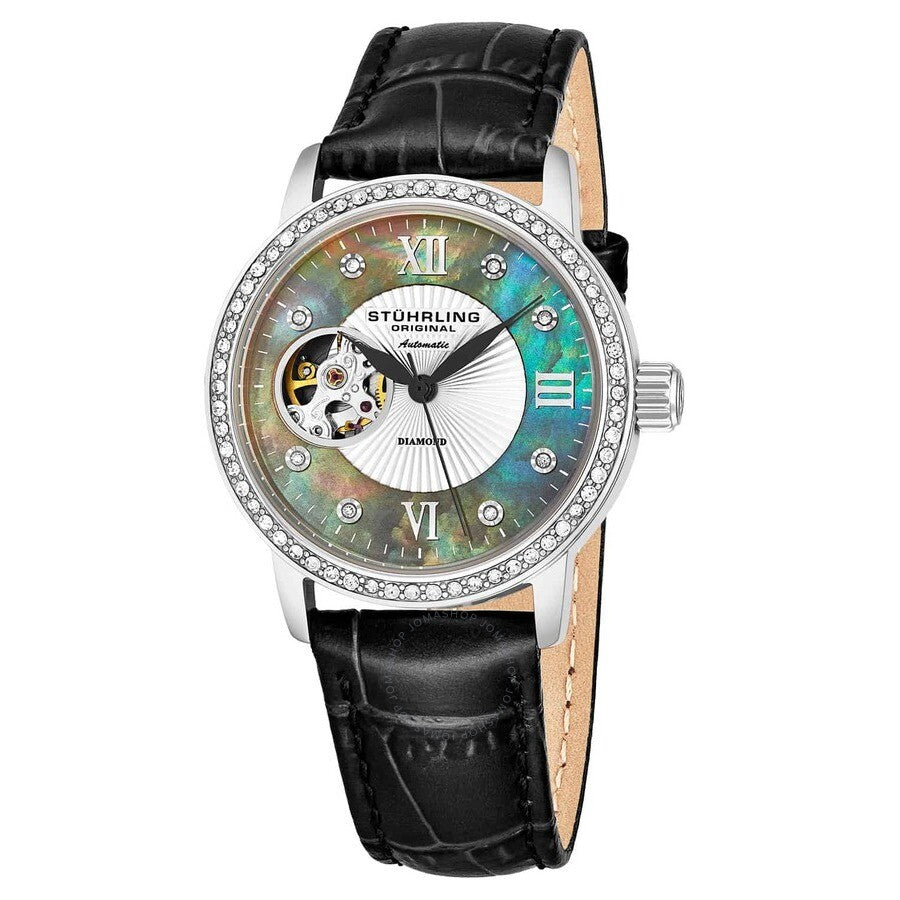 Stuhrling Original Vogue Black Dial Ladies Watch M15413 - Dawson Watches