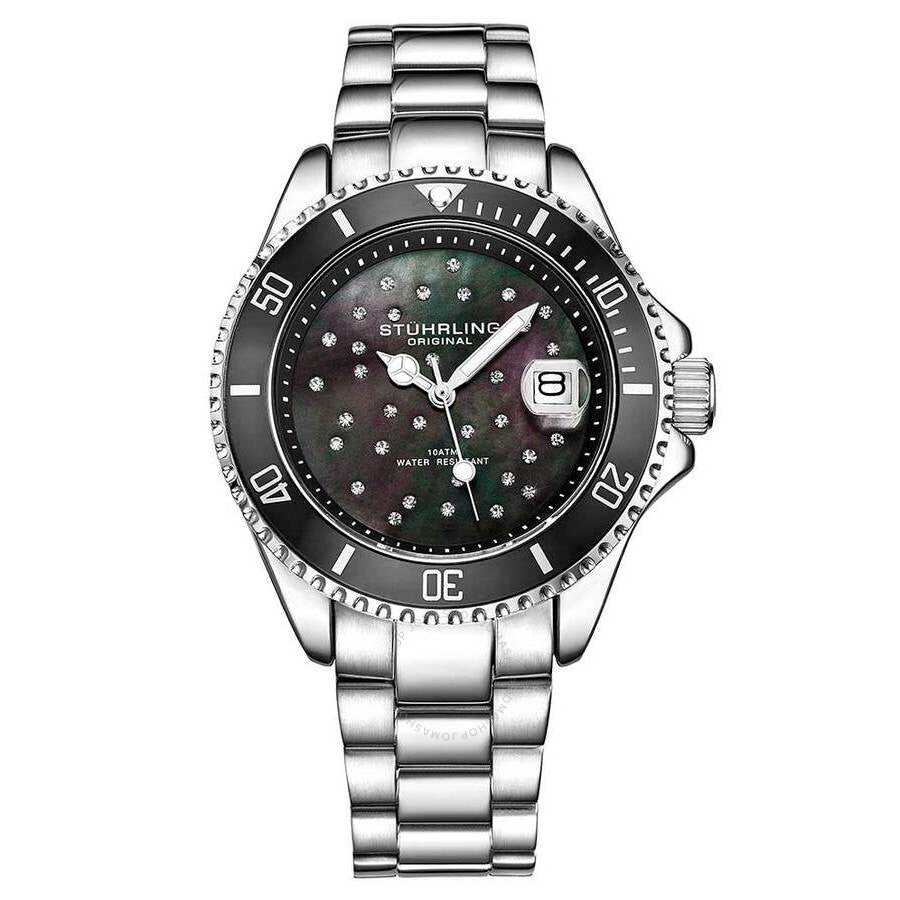 Stuhrling Original Vogue Black Dial Ladies Watch M15867 - Dawson Watches