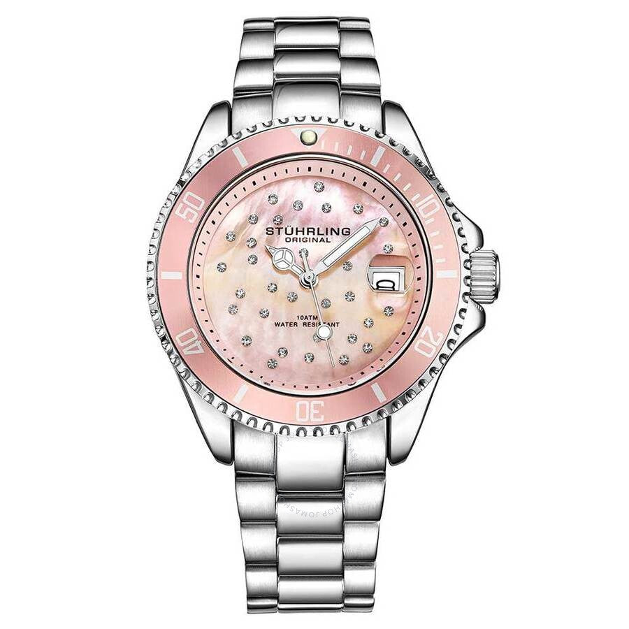 Stuhrling Original Vogue Pink Dial Ladies Watch M15870 - Dawson Watches