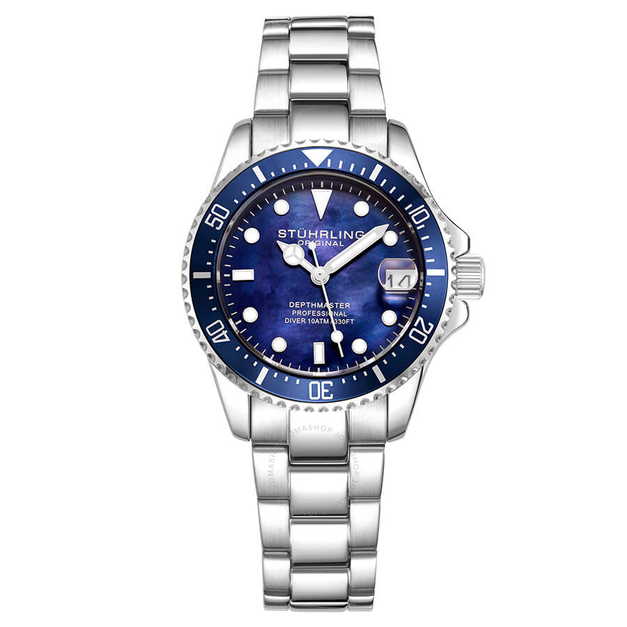 Stuhrling Original Vogue Quartz Blue Dial Ladies Watch M13657 - The Watches Men & Co