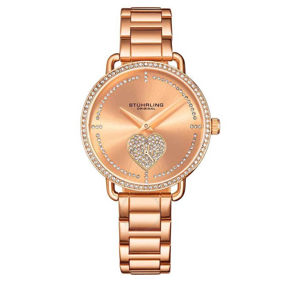 Stuhrling Original Vogue Rose Gold-tone Dial Ladies Watch M15639 - Dawson Watches
