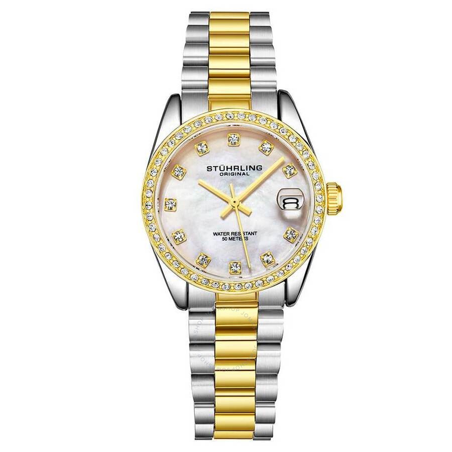 Stuhrling Original Vogue Silver-tone Dial Ladies Watch M15709 - The Watches Men & Co
