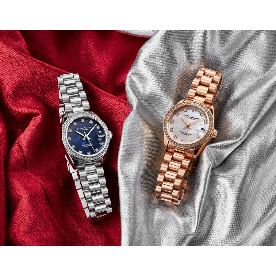 Stuhrling Original Vogue Silver-tone Dial Ladies Watch M15947#M15947 - Dawson Watches #6