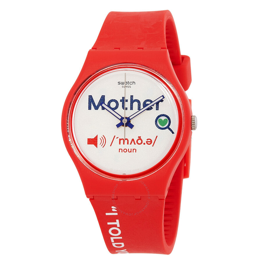 Swatch All About Mom Quartz White Dial Unisex Watch GZ713 - Dawson Watches