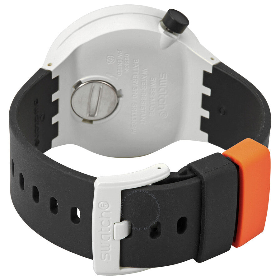 Swatch Bioceramic Orack Quartz Orange Skeleton Dial Watch SB03M104 - Dawson Watches #3