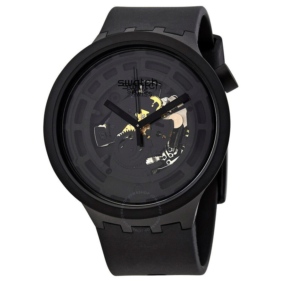 Swatch Bioceramic Quartz Black Dial Men's Watch SB03B100 - Dawson Watches