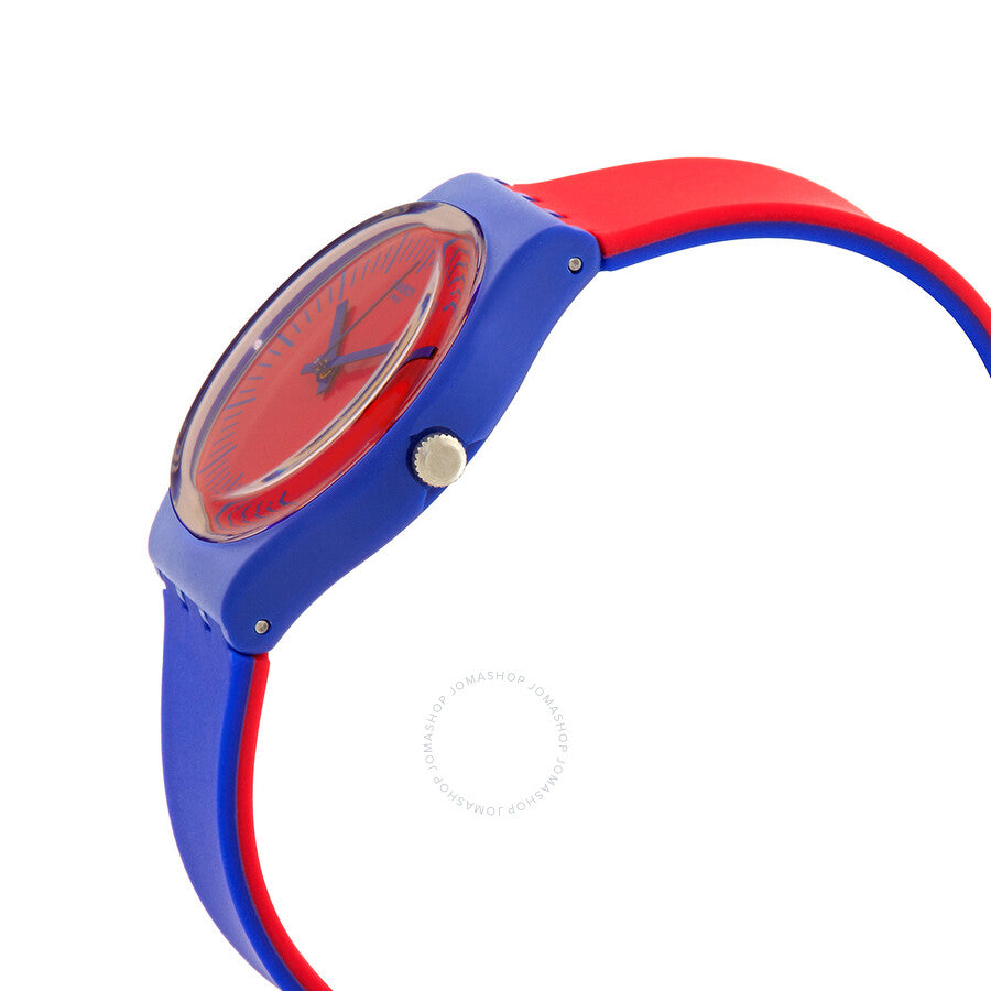 Swatch Blue Loop Quartz Red Dial Unisex Watch GS148 - Dawson Watches #2