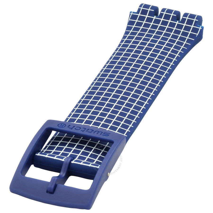 Swatch Blue & White Silicone Strap 12H - Dawson Watches