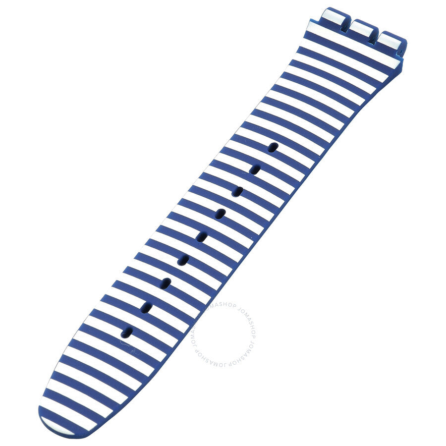 Swatch Blue & White Silicone Strap 6H - Dawson Watches