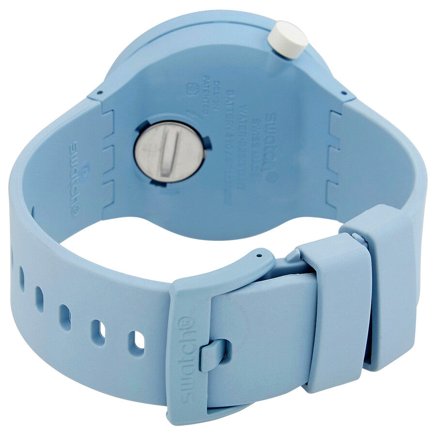 Swatch C- Blue Quartz Transparent Dial Unisex Watch SB03N100 - Dawson Watches #3