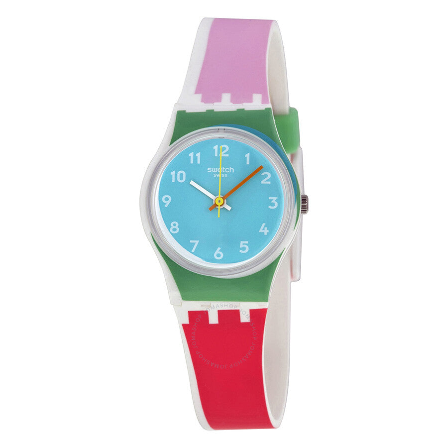 Swatch De Travers Blue Dial Ladies Watch LW146 - Dawson Watches
