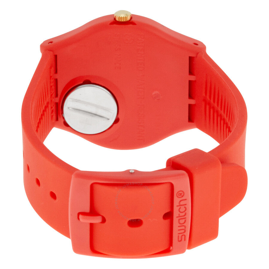 Swatch Eight for Luck Red Silicone Unisex Watch GR166 - Dawson Watches #3