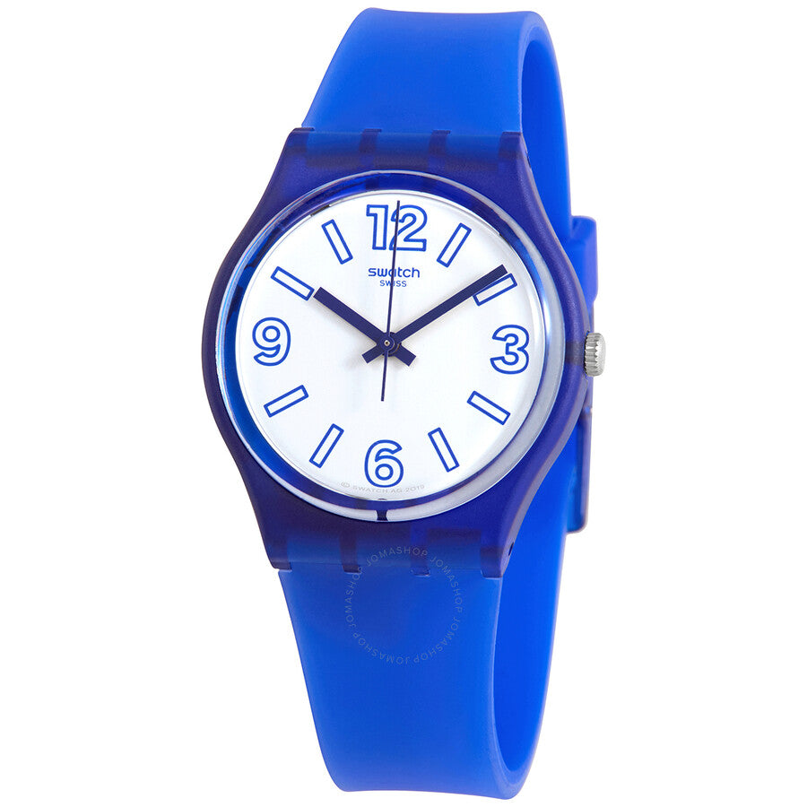 Swatch Electric Shark Quartz White Dial Unisex Watch GN268 - Dawson Watches