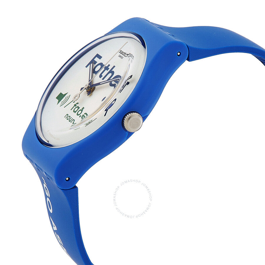 Swatch Fathers Day Quartz White Dial Men's Watch SO29Z704 - The Watches Men & Co #2