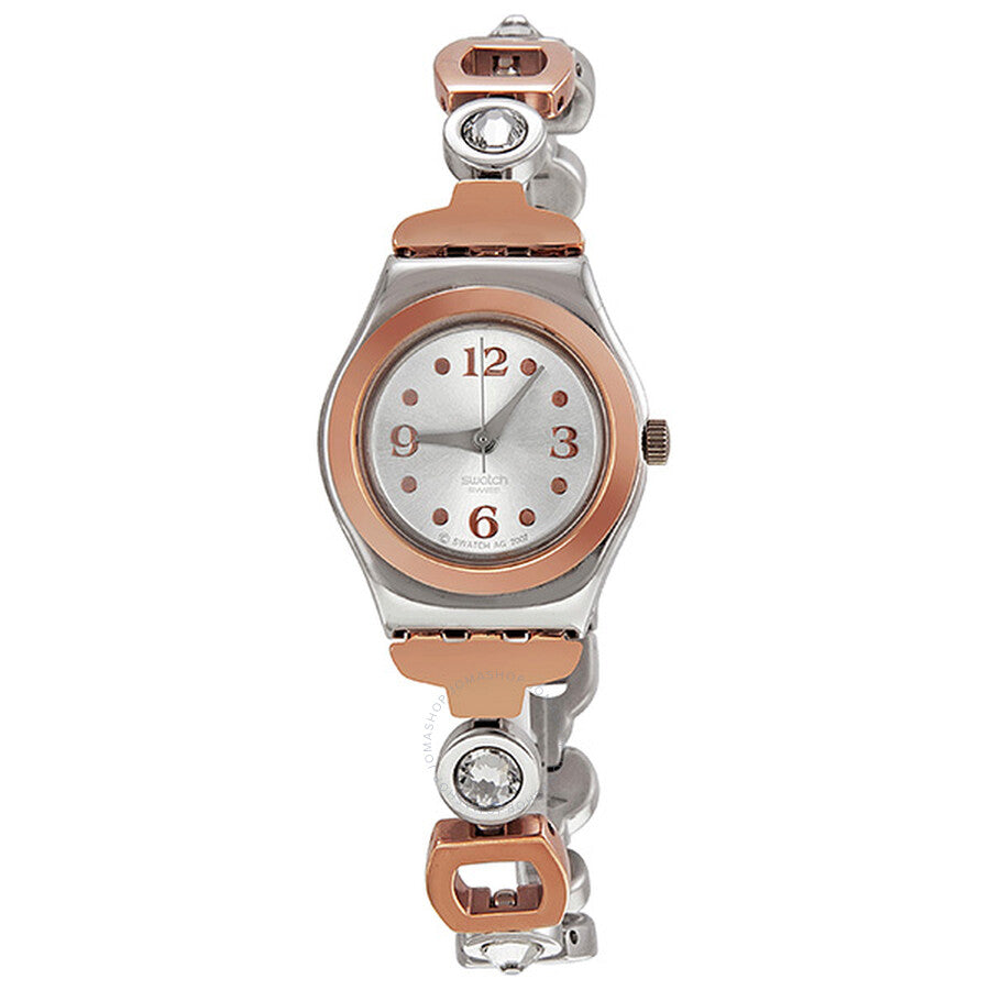 Swatch Irony Lady Passion Silver Dial Two-Tone Ladies Watch YSS234G - Dawson Watches