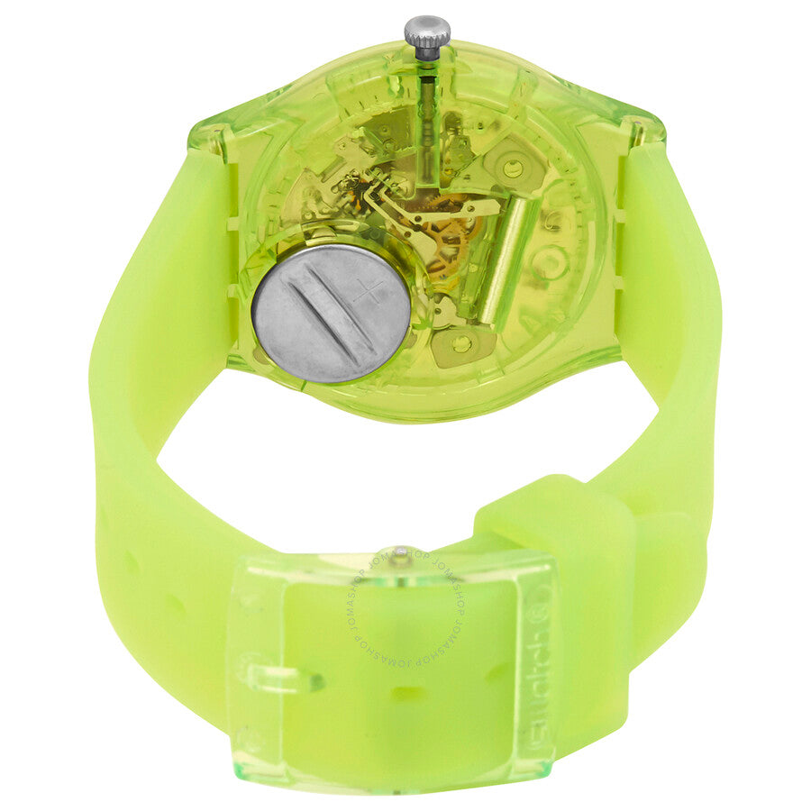 Swatch Lemon Flavour Quartz Green Transparent  Dial Unisex Watch GG227 - Dawson Watches #3