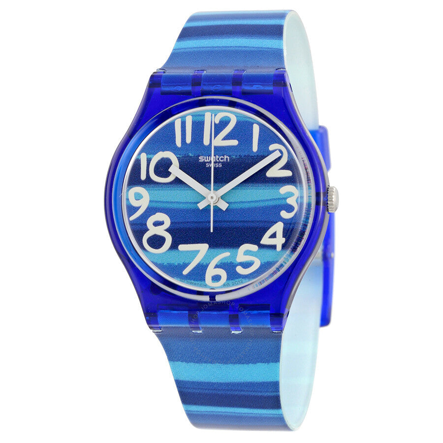 Swatch Linajola Blue Dial Blue Plastic Unisex Watch GN237 - Dawson Watches