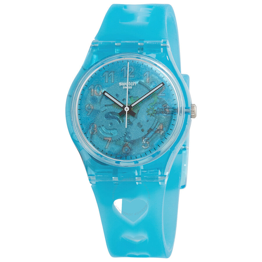 Swatch Mother's Day Love From A To Z Quartz Blue Dial Ladies Watch GZ353 - Dawson Watches