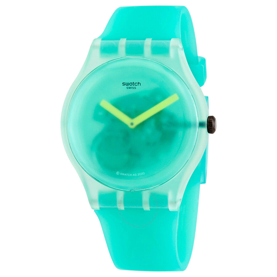 Swatch Nature Blur Quartz Green Translucent  Dial Men's Watch SUOG119 - Dawson Watches