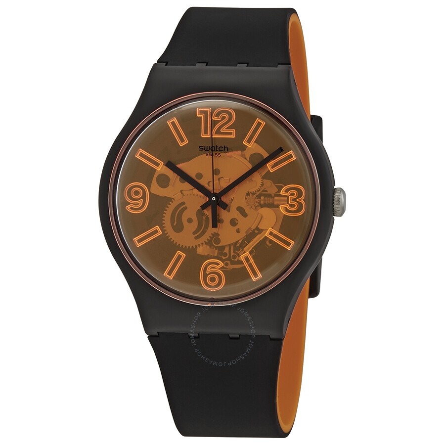 Swatch Orangeboost Semi-transparent Dial Unisex Watch SUOB164 - Dawson Watches