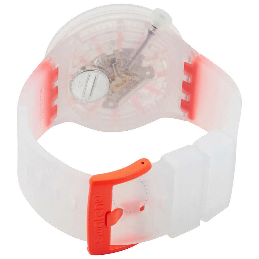Swatch Orange-In-Jelly Quartz White Skeleton Center Watch SO27E102 - Dawson Watches #3