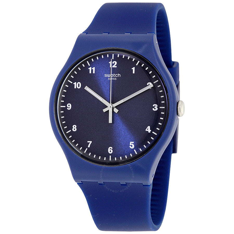 Swatch Originals Mono Blue Dial Silicone Men's Watch SUON116 - Dawson Watches