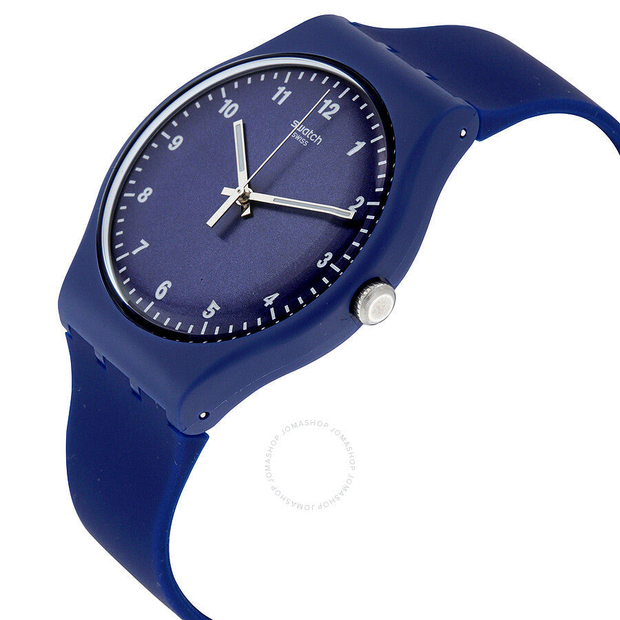 Swatch Originals Mono Blue Dial Silicone Men's Watch SUON116 - The Watches Men & Co #2